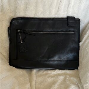 Black Leather Patricia Nash Men's Bag